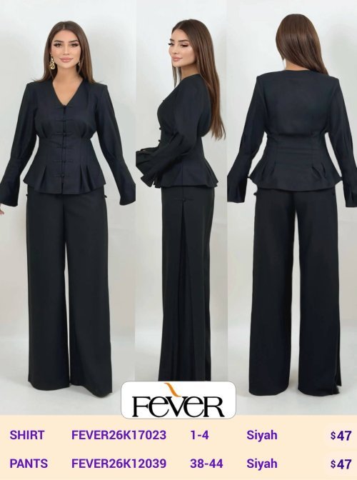 Рубашка FEVER (Black, модель FEVER26K17023) оптом