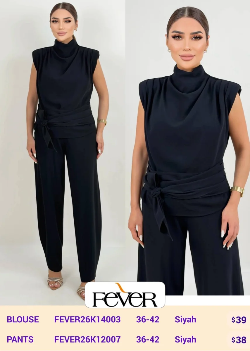 Брюки FEVER (Black, модель FEVER26K12007) оптом