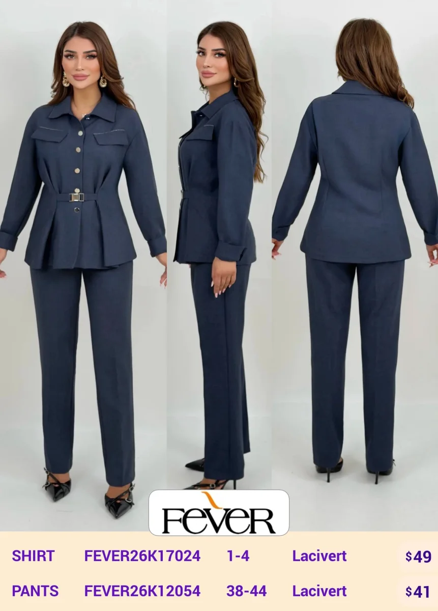 Рубашка FEVER (Navy, модель FEVER26K17024) оптом