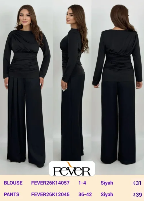 Блузка FEVER (Black, модель FEVER26K14057) оптом