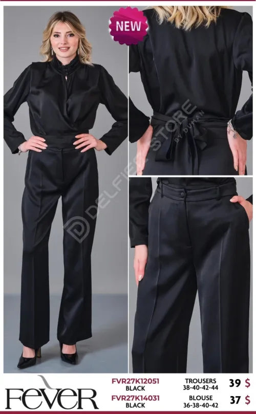 Блузка FEVER (Black, модель FVR27K14031) оптом
