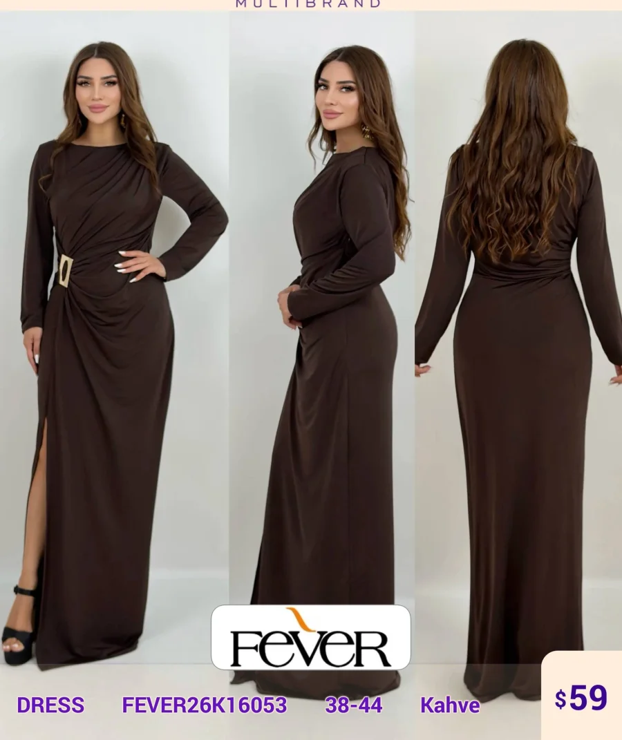 Платье FEVER (Brown, модель FEVER26K16053) оптом