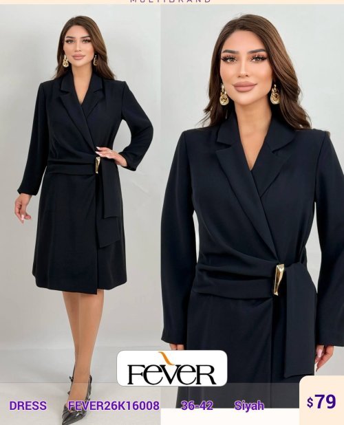 Платье FEVER (Black, модель FEVER26K16008) оптом
