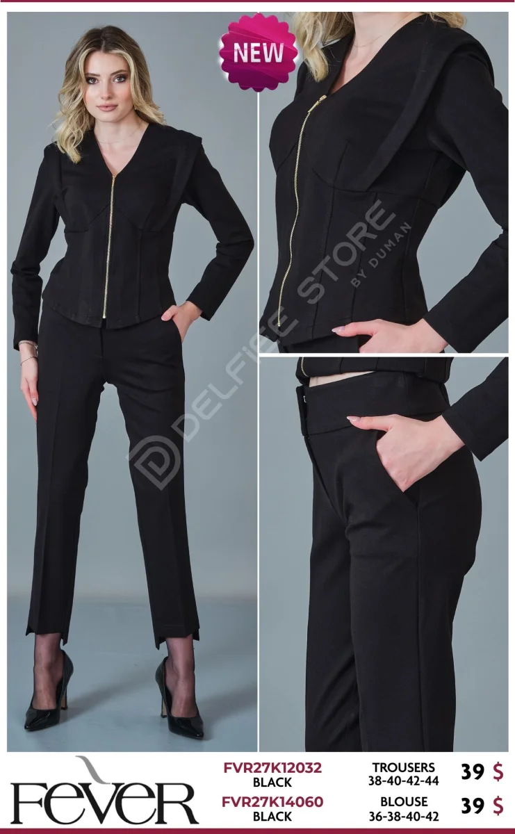 Блузка FEVER (Black, модель FVR27K14060) оптом
