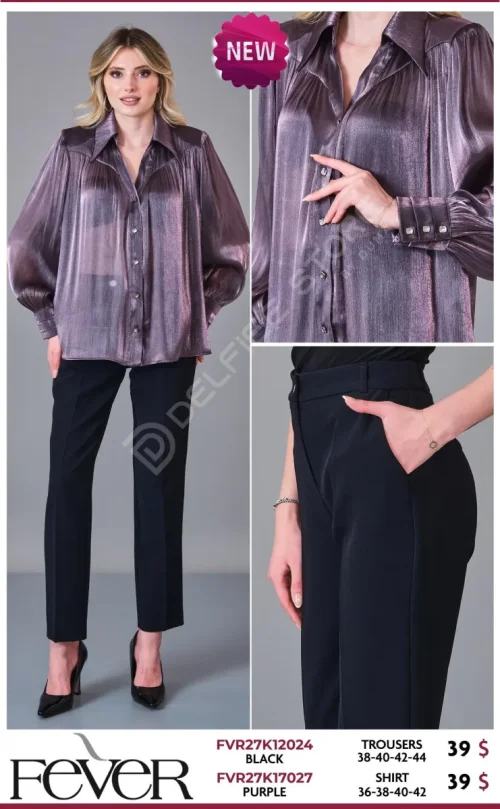 Рубашка FEVER (Purple, модель FVR27K17027) оптом