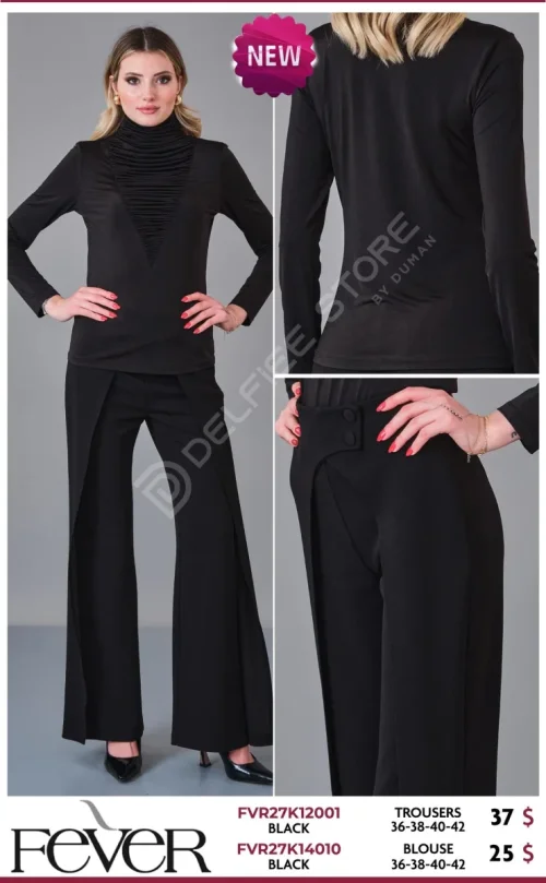 Блузка FEVER (Black, модель FVR27K14010) оптом