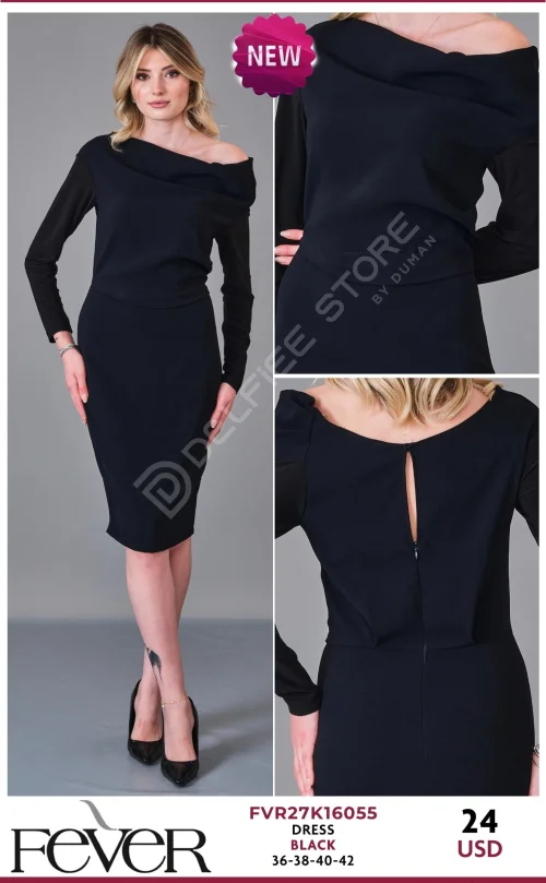 Платье FEVER (Black, модель FVR27K16055) оптом