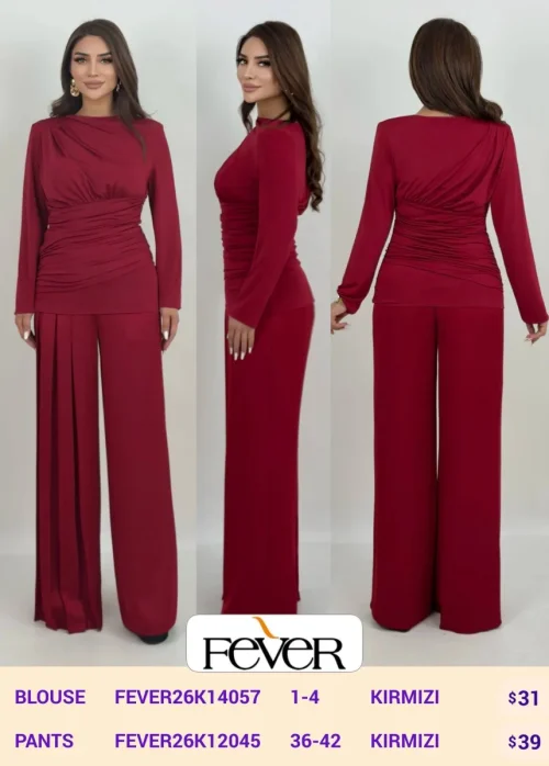 Брюки FEVER (Red, модель FEVER26K12045) оптом