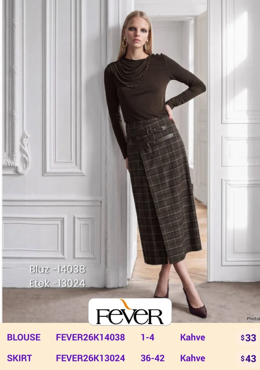 Юбка FEVER (Brown, модель FEVER26K13024) оптом