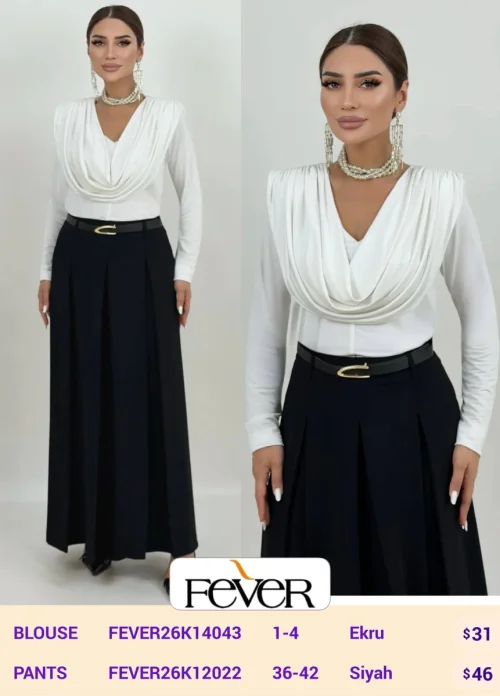 Брюки FEVER (Black, модель FEVER26K12022) оптом