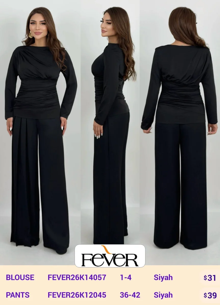 Брюки FEVER (Black, модель FEVER26K12045) оптом