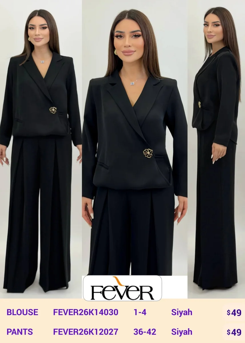 Брюки FEVER (Black, модель FEVER26K12027) оптом
