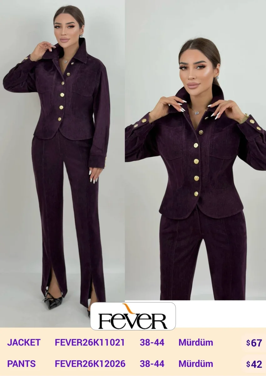 Брюки FEVER (Purple, модель FEVER26K12026) оптом