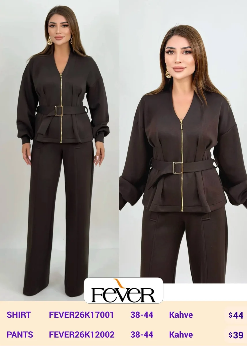 Рубашка FEVER (Brown, модель FEVER26K17001) оптом