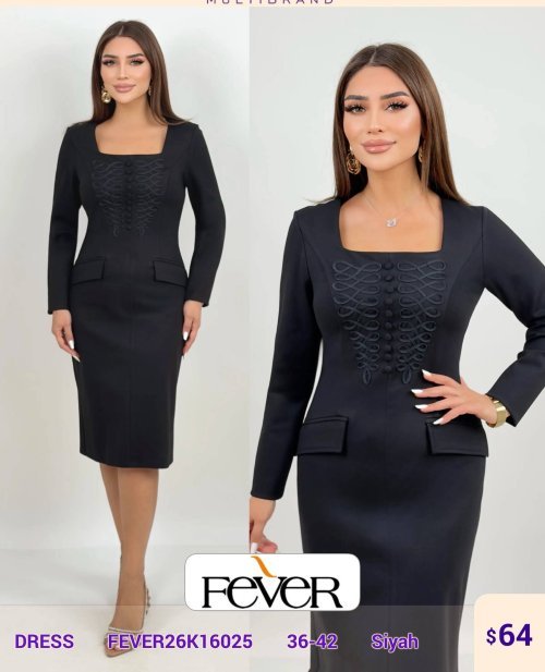 Платье FEVER (Black, модель FEVER26K16025) оптом