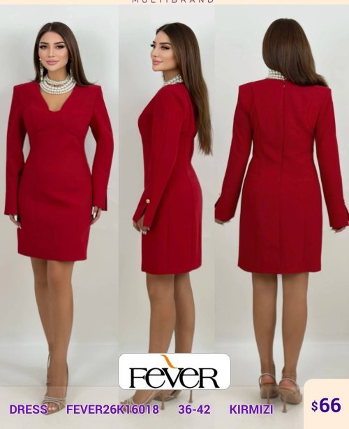 Платье FEVER (Red, модель FEVER26K16018) оптом