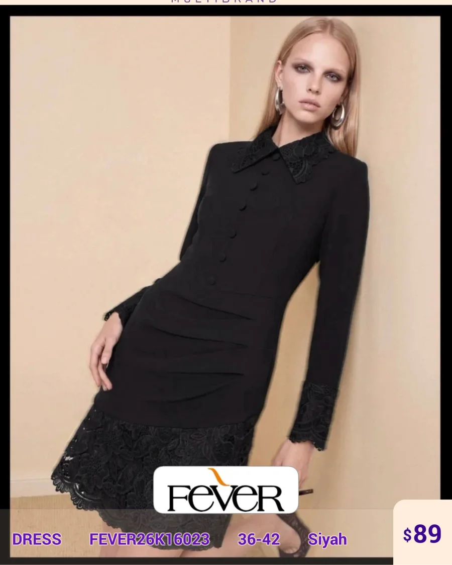 Платье FEVER (Black, модель FEVER26K16023) оптом