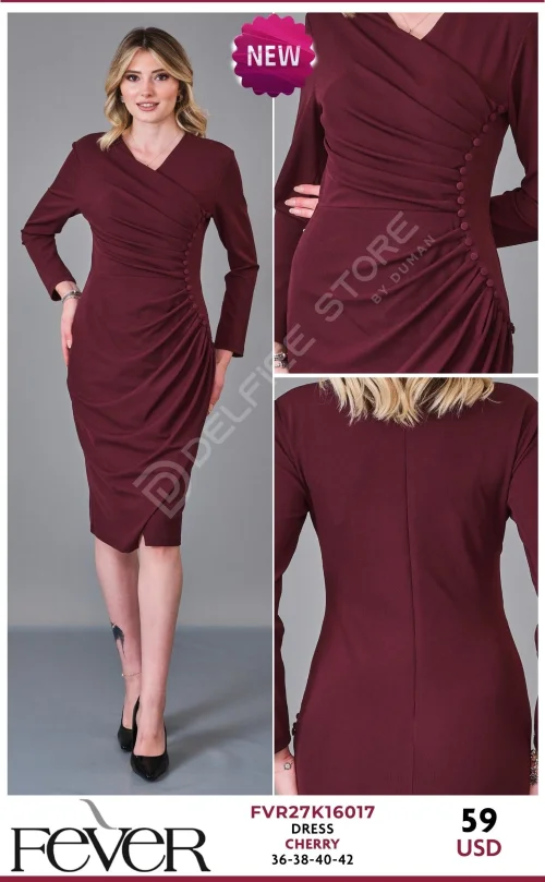 Платье FEVER (Wine, модель FVR27K16017) оптом