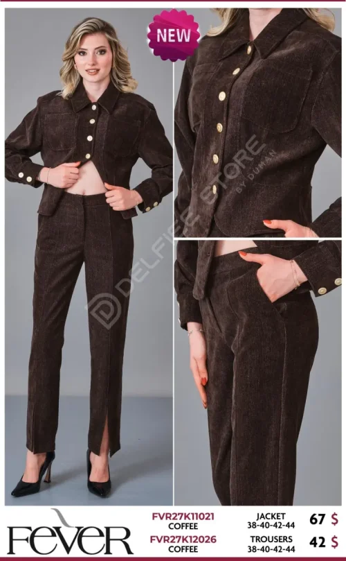 Жакет FEVER (Brown, модель FVR27K11021) оптом