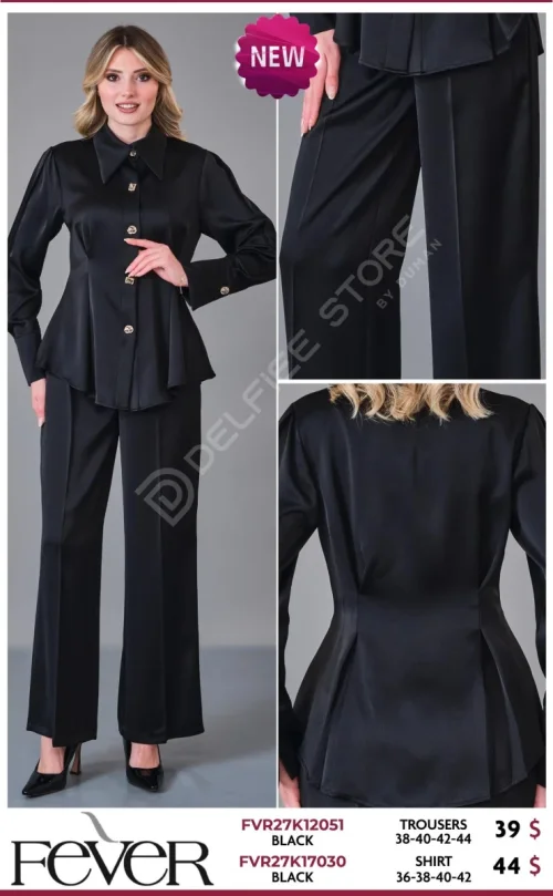 Рубашка FEVER (Black, модель FVR27K17030) оптом