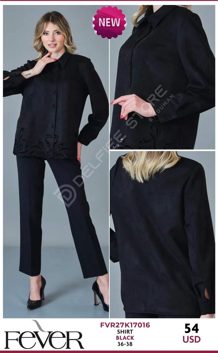 Рубашка FEVER (Black, модель FVR27K17016) оптом