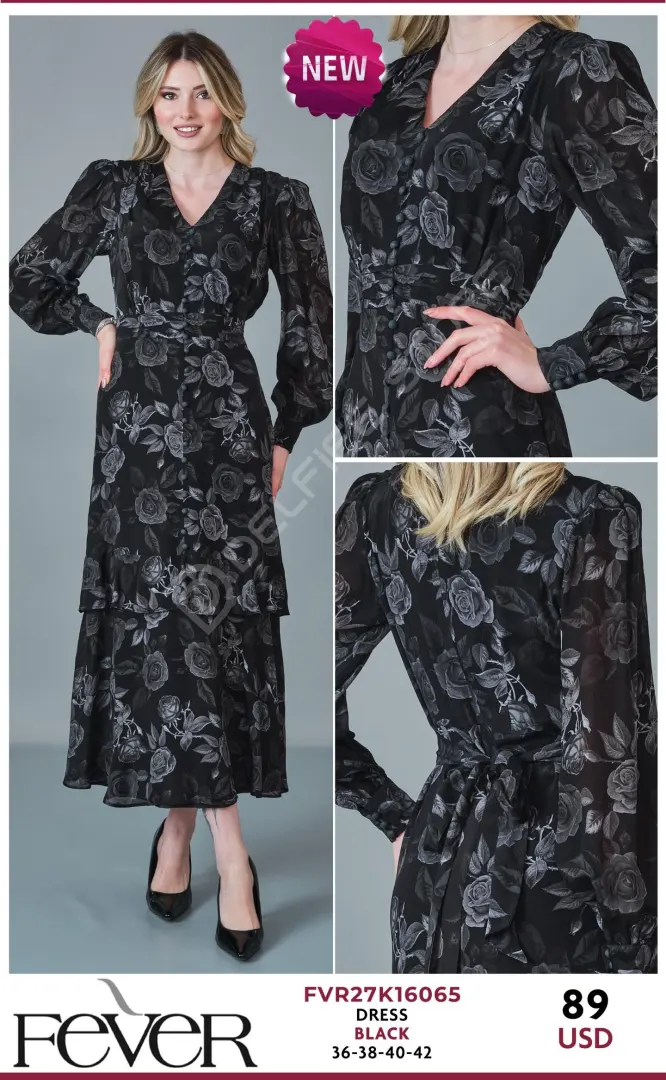 Платье FEVER (Black, модель FVR27K16065) оптом