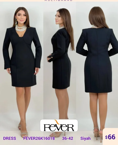 Платье FEVER (Black, модель FEVER26K16018) оптом