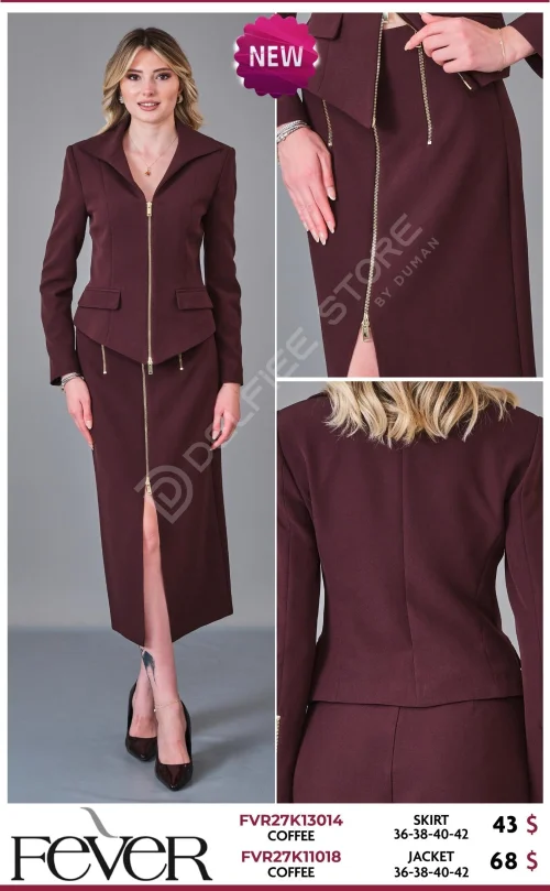 Жакет FEVER (Brown, модель FVR27K11018) оптом