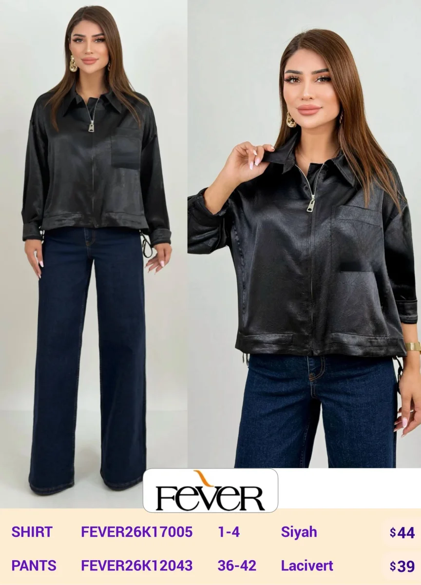 Рубашка FEVER (Black, модель FEVER26K17005) оптом