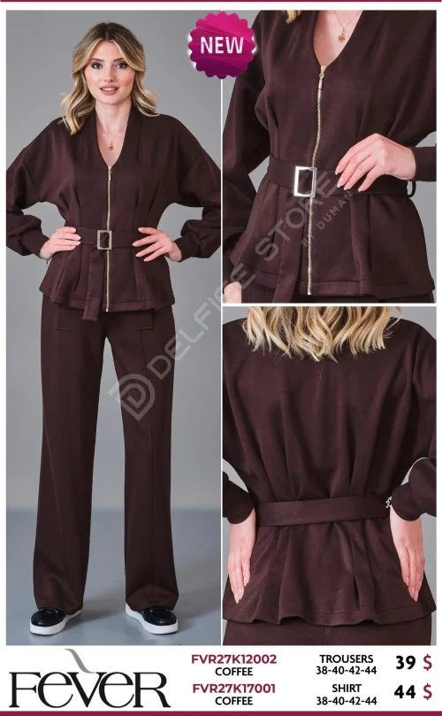 Рубашка FEVER (Brown, модель FVR27K17001) оптом