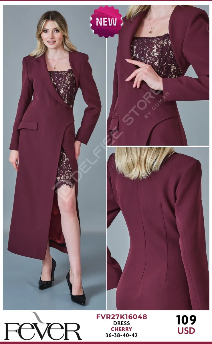 Платье FEVER (Wine, модель FVR27K16048) оптом