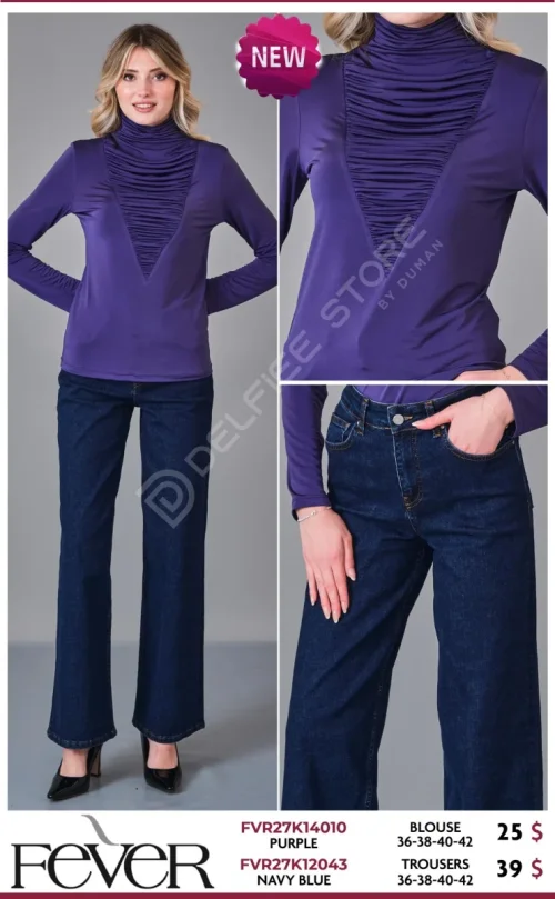 Брюки FEVER (Navy, модель FVR27K12043) оптом