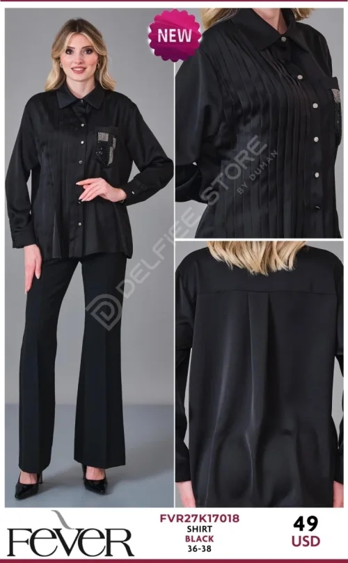 Рубашка FEVER (Black, модель FVR27K17018) оптом