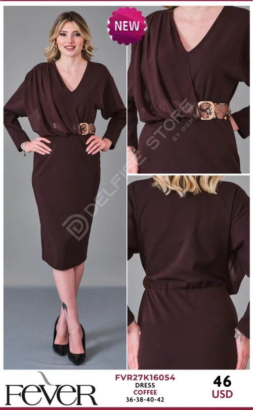 Платье FEVER (Brown, модель FVR27K16054) оптом
