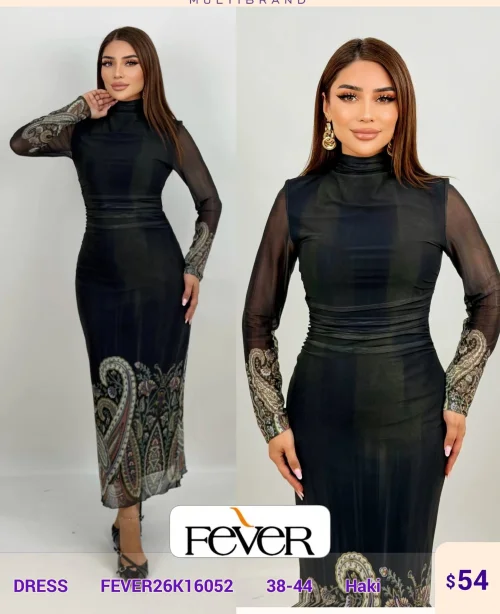 Платье FEVER (Olive, модель FEVER26K16052) оптом