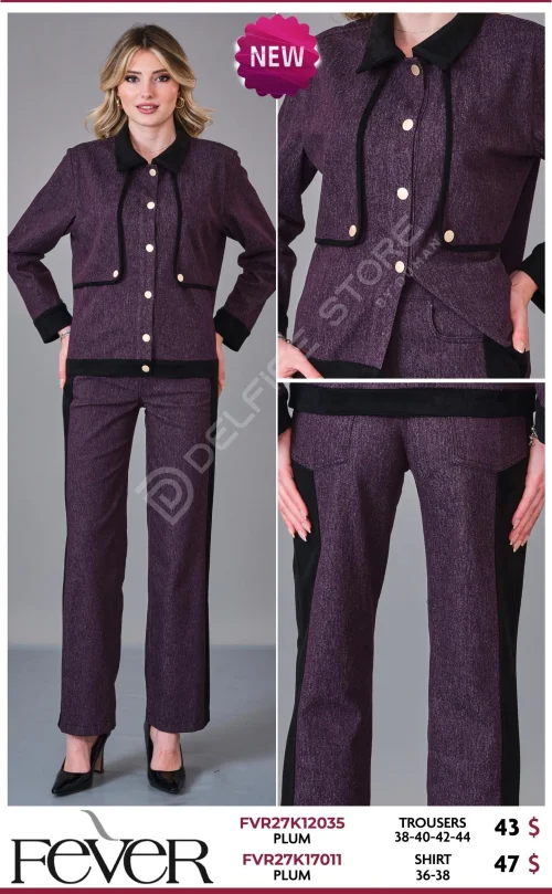 Брюки FEVER (Purple, модель FVR27K12035) оптом