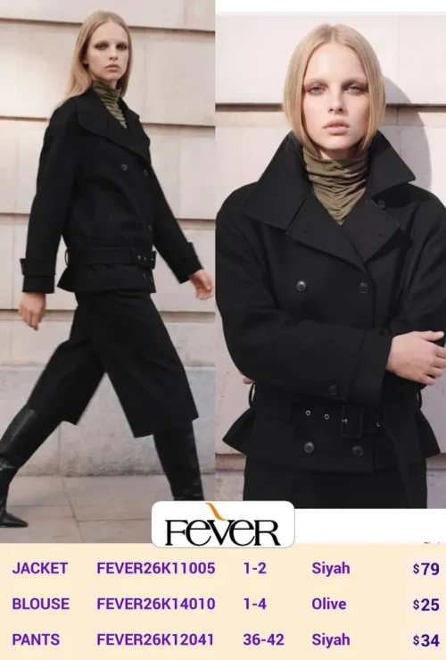Жакет FEVER (Black, модель FEVER26K11005) оптом
