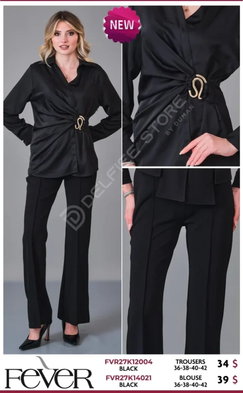 Блузка FEVER (Black, модель FVR27K14021) оптом