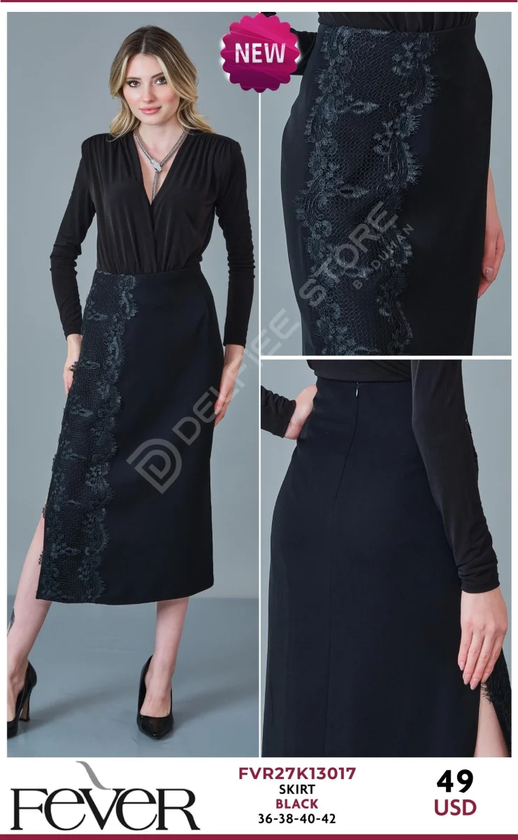 Юбка FEVER (Black, модель FVR27K13017) оптом