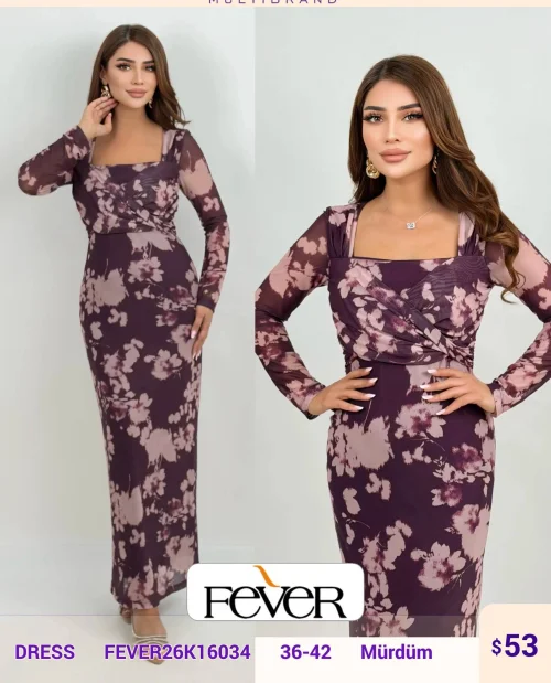 Платье FEVER (Purple, модель FEVER26K16034) оптом