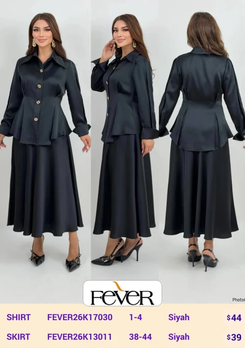 Рубашка FEVER (Black, модель FEVER26K17030) оптом