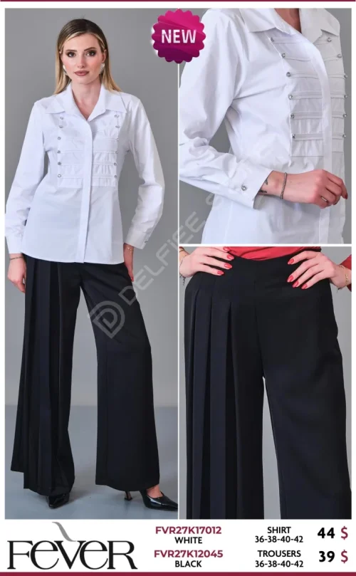 Рубашка FEVER (White, модель FVR27K17012) оптом