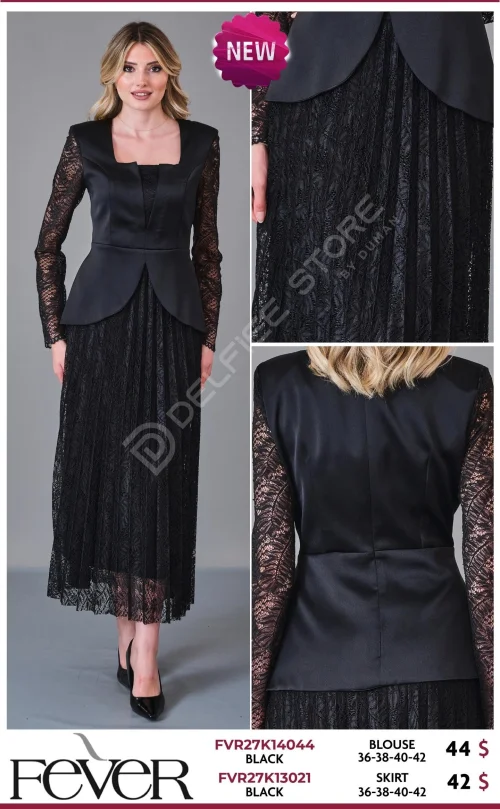 Блузка FEVER (Black, модель FVR27K14044) оптом
