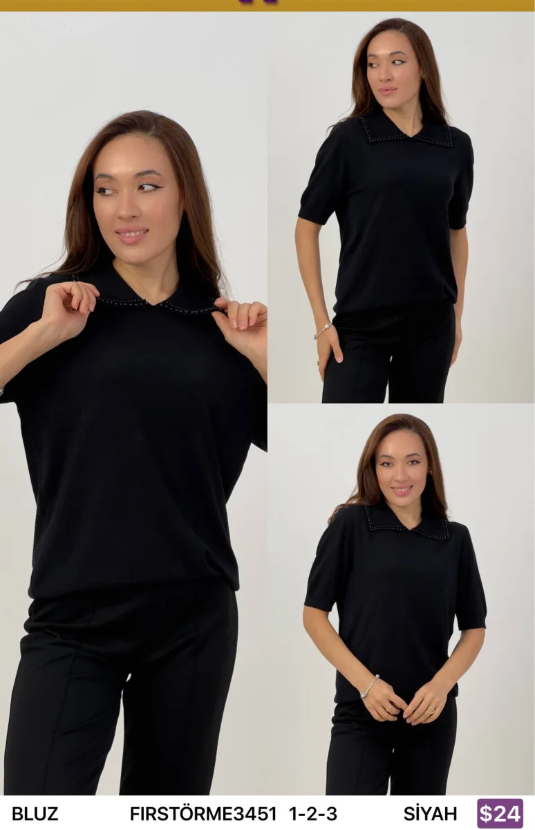 Блузка First Örme (Black, модель FIRSTORME3451) оптом