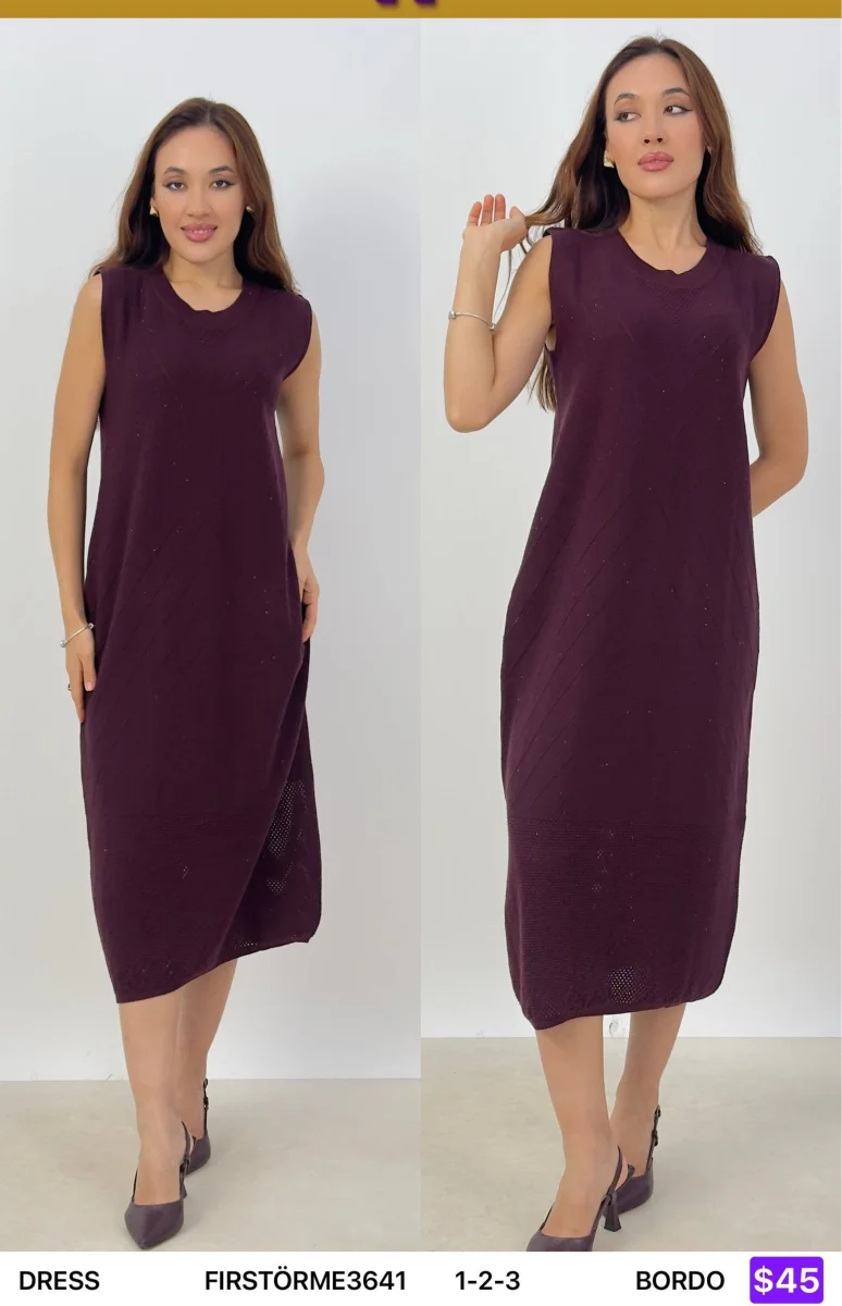Платье First Örme (Burgundy, модель FIRSTORME3641) оптом