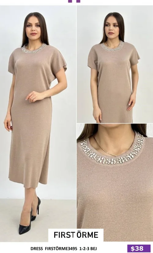 Платье First Örme (Beige, модель FIRSTORME3495) оптом