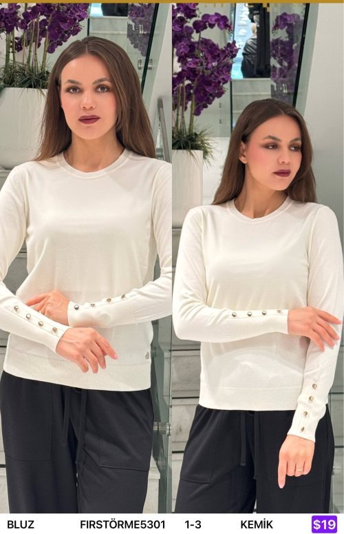 Блузка First Örme (White, модель FIRSTORME5301) оптом
