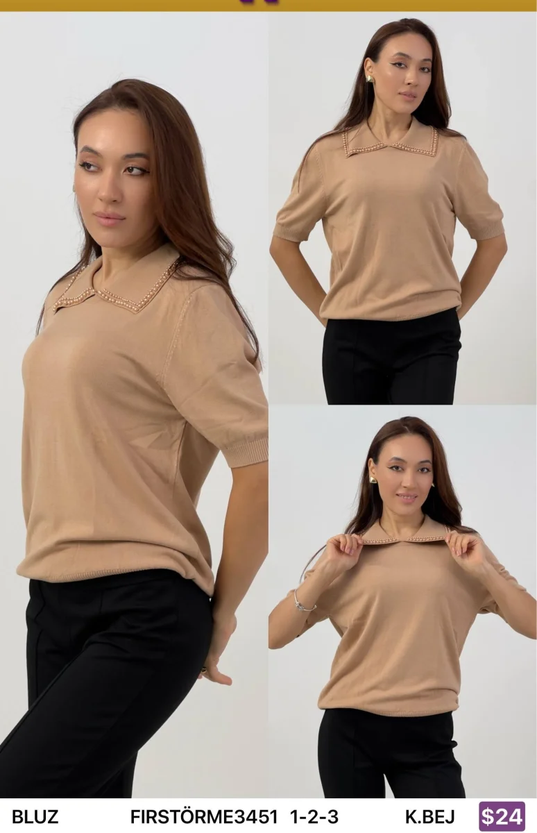 Блузка First Örme (Beige, модель FIRSTORME3451) оптом