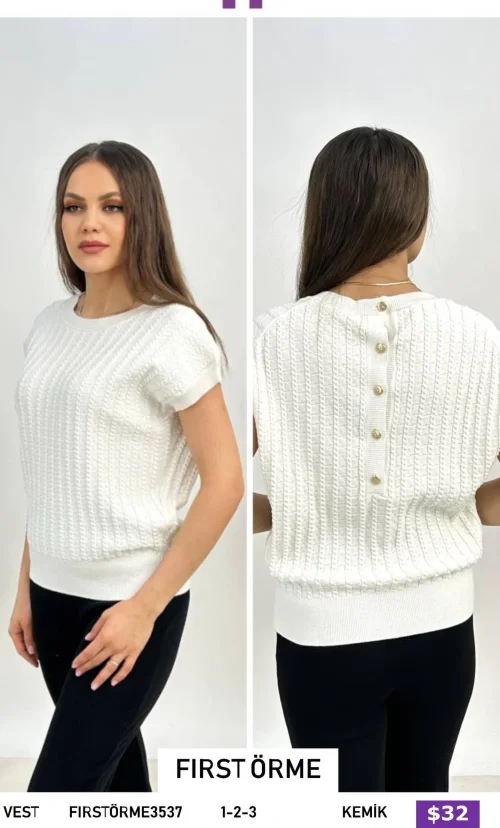 Жилет First Örme (White, модель FIRSTORME3537) оптом
