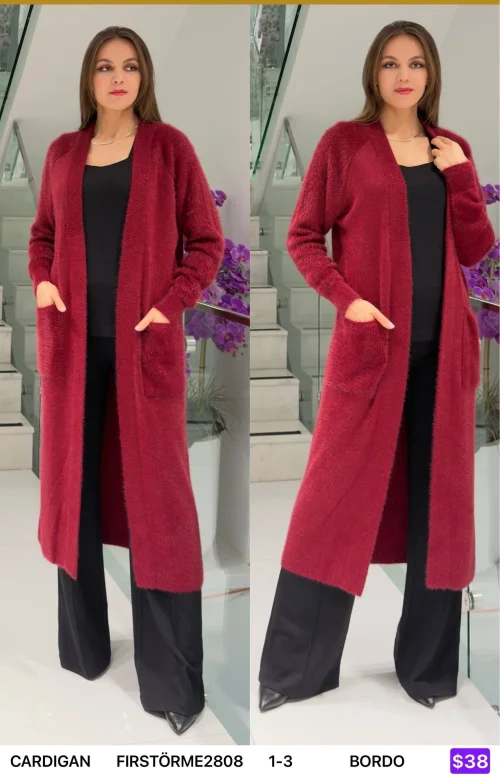 Кардиган First Örme (Burgundy, модель FIRSTORME2808) оптом